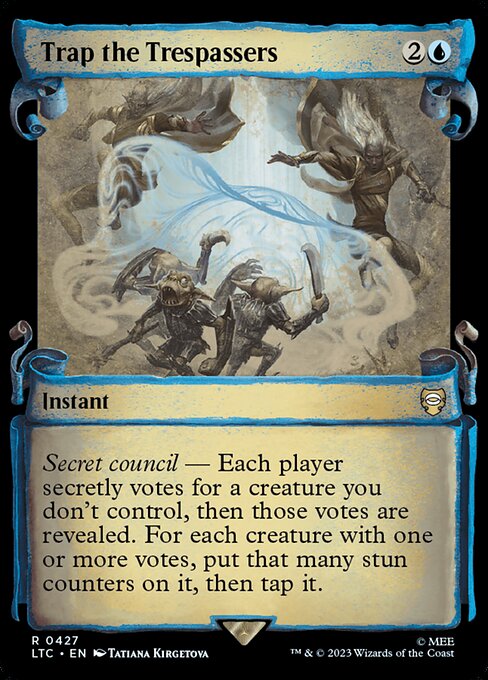 MTG Trap the Trespassers LTC 427 Alternate Art Foil