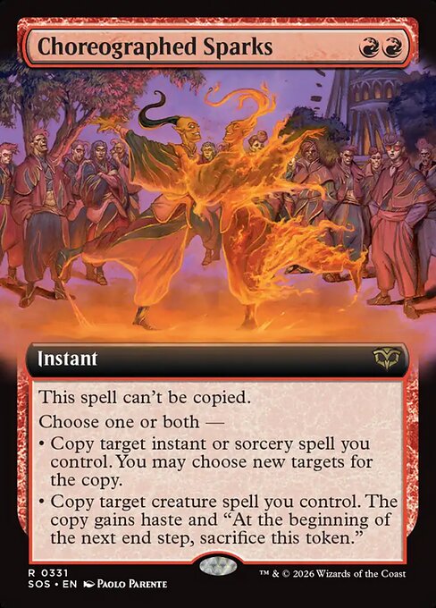 MTG Choreographed Sparks SOS 331 Extended Art Nonfoil