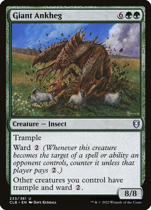 MTG Giant Ankheg CLB 233 Regular Foil