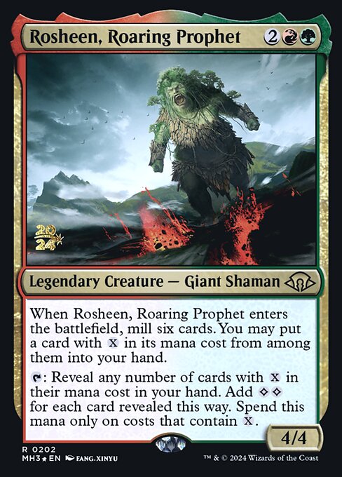 MTG Rosheen, Roaring Prophet PMH3 202s Prerelease Foil