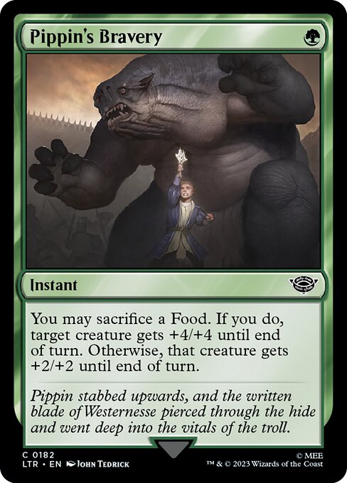 MTG Pippin's Bravery LTR 182 Regular Foil