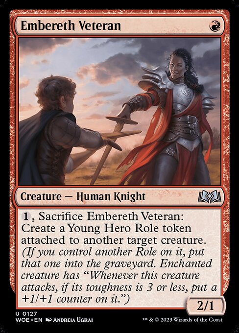 MTG Embereth Veteran WOE 127 Regular Nonfoil