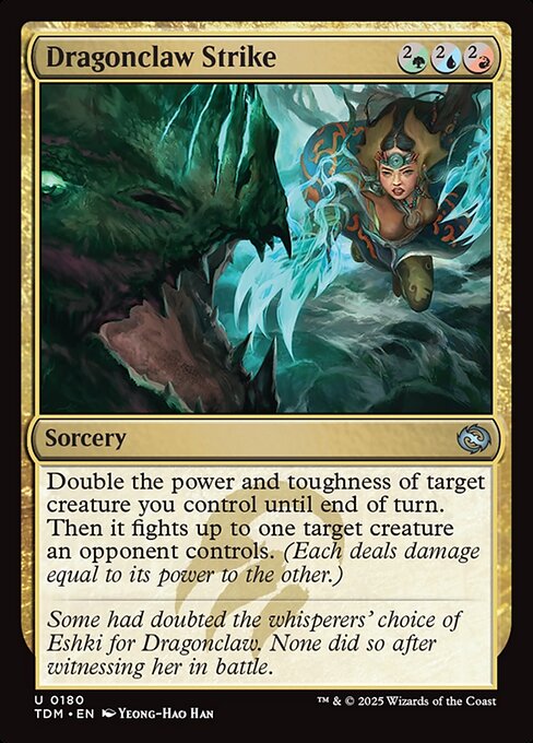 MTG Dragonclaw Strike TDM 180 Regular Foil