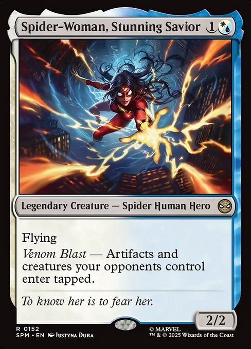 MTG Spider-Woman, Stunning Savior SPM 152 Regular Foil