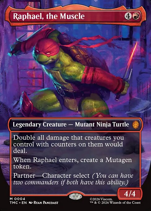 MTG Raphael, the Muscle TMC 004 Borderless Commander Nonfoil