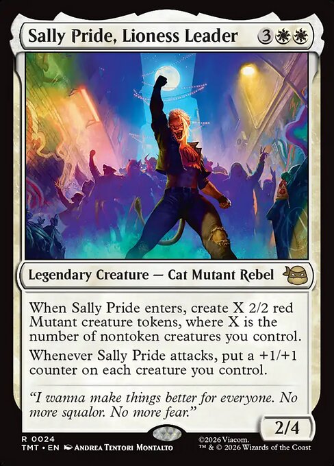 MTG Sally Pride, Lioness Leader TMT 024 Regular Foil
