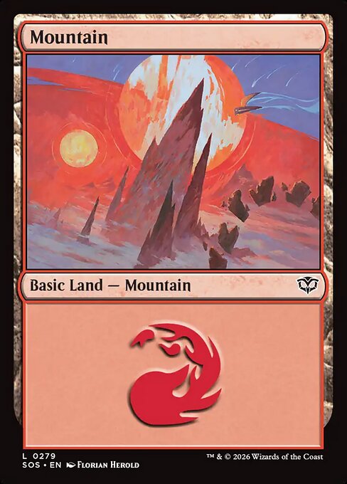 MTG Mountain SOS 279 Regular Foil
