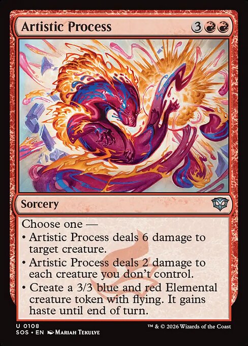 MTG Artistic Process SOS 108 Regular Nonfoil