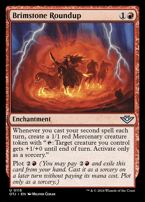 MTG Brimstone Roundup OTJ 115 Regular Foil
