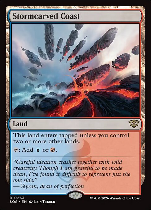 MTG Stormcarved Coast SOS 263 Regular Nonfoil