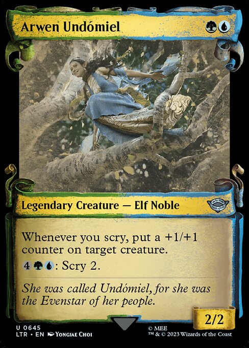 MTG Arwen Undómiel LTR 645 Showcase Scrolls of Middle-earth Nonfoil