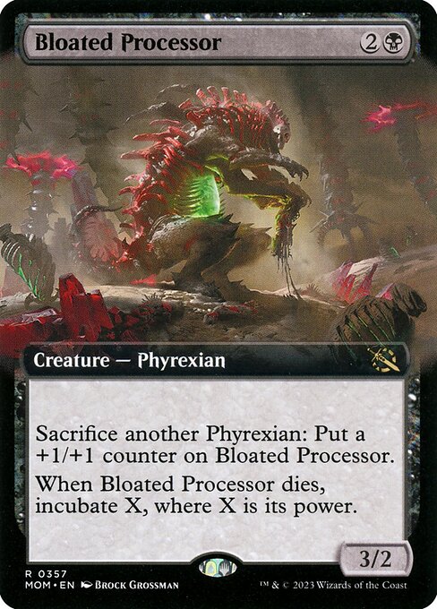 MTG Bloated Processor MOM 357 Extended Art Foil