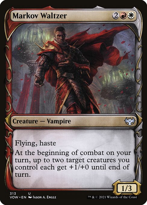 MTG Markov Waltzer VOW 313 Showcase Fang Foil front