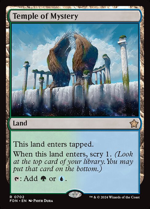 MTG Temple of Mystery FDN 702 Starter Collection Nonfoil