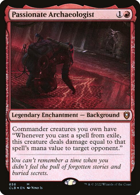MTG Passionate Archaeologist CLB 656 Commander Deck Foil Foil