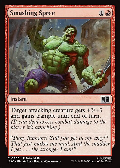 MTG Smashing Spree MSC 856 Regular Nonfoil