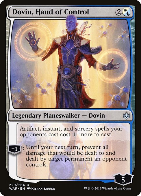 MTG Dovin, Hand of Control WAR 229 Standard Foil front