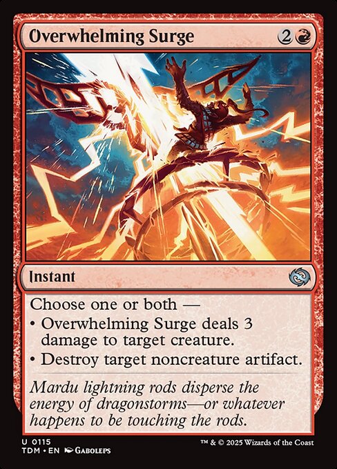 MTG Overwhelming Surge TDM 115 Regular Nonfoil