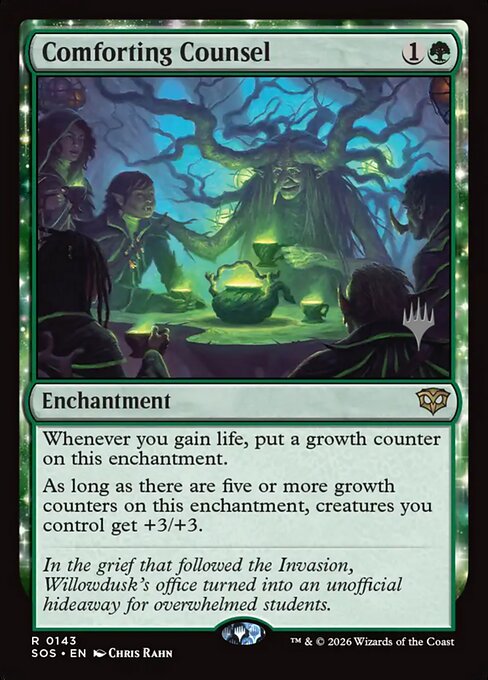 MTG Comforting Counsel PSOS 143P Promo Pack Foil