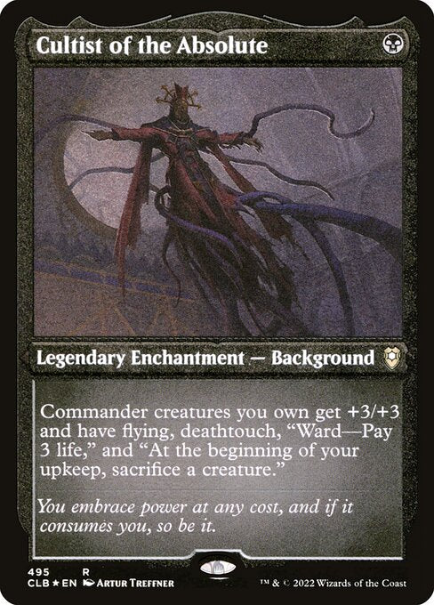 MTG Cultist of the Absolute CLB 495 Foil Etched Frame Etched