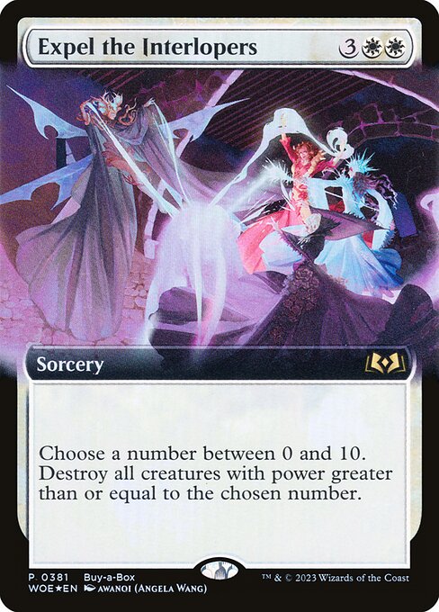 MTG Expel the Interlopers WOE 381 Buy-a-Box Promo Foil