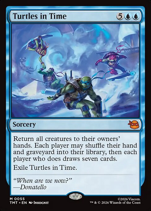 MTG Turtles in Time TMT 055 Regular Foil