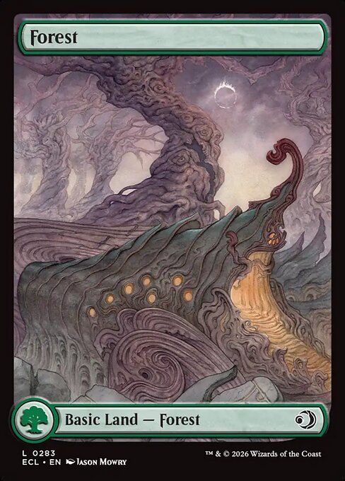 MTG Forest ECL 283 Full Art Land Foil