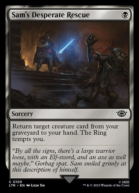 MTG Sam's Desperate Rescue LTR 105 Regular Foil