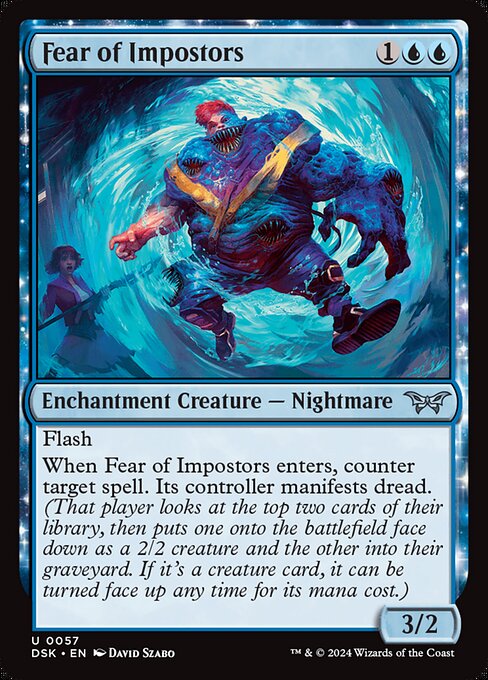 MTG Fear of Impostors DSK 057 Regular Foil