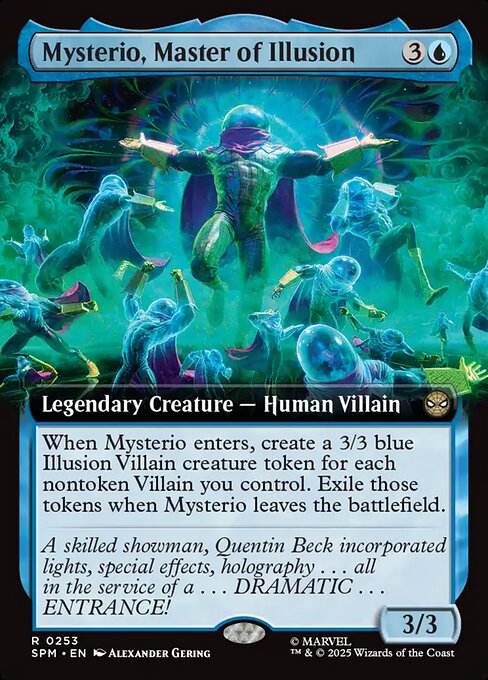 MTG Mysterio, Master of Illusion SPM 253 Extended Art Nonfoil