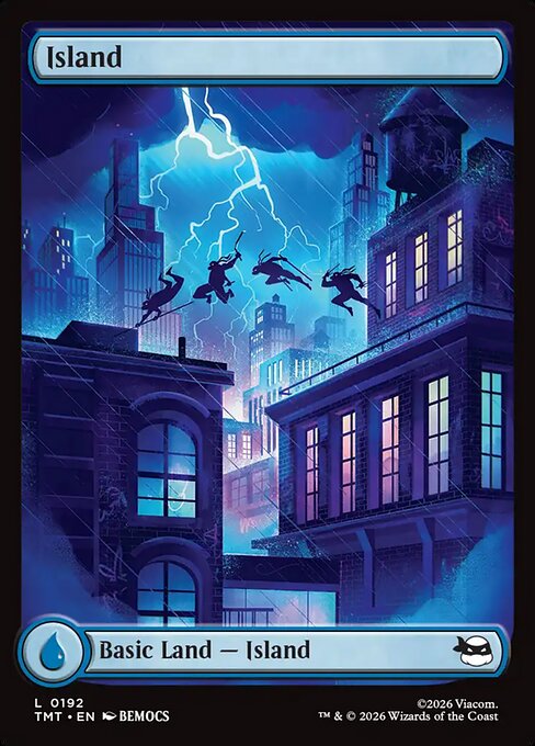 MTG Island TMT 192 Full-Art Rooftop Basic Land Foil