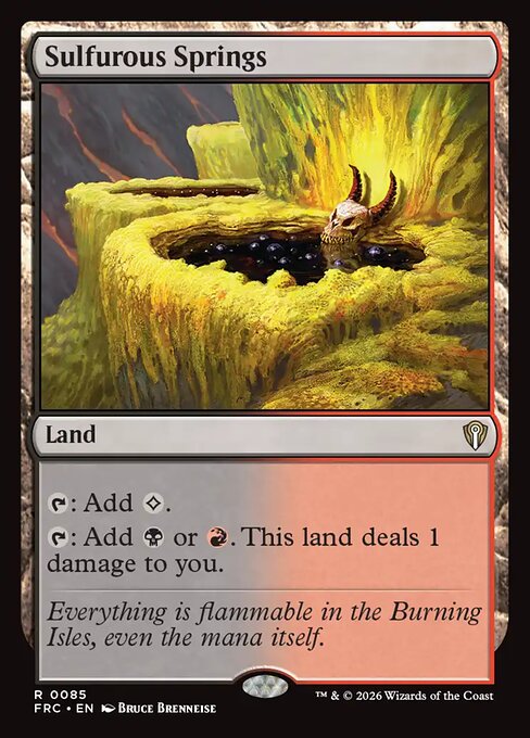 MTG Sulfurous Springs FRC 085 Standard Nonfoil front