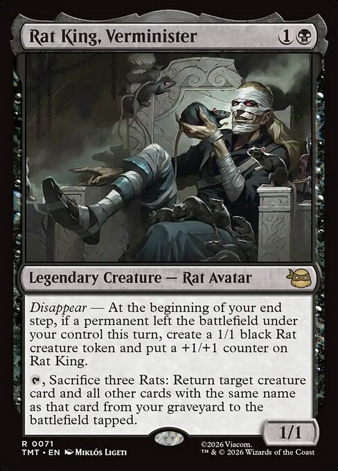 MTG Rat King, Verminister TMT 071 Regular Foil