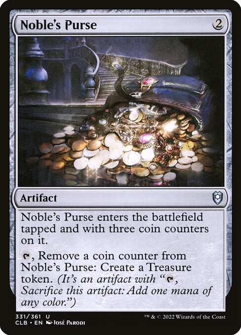 MTG Noble's Purse CLB 331 Regular Foil