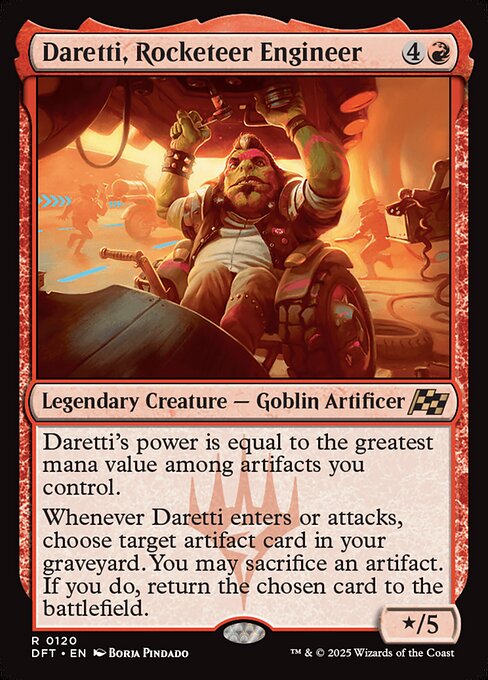 MTG Daretti, Rocketeer Engineer DFT 120 Regular Foil
