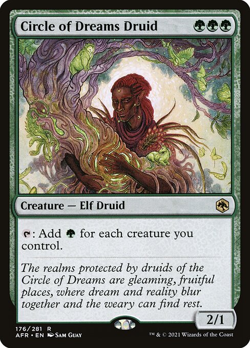 MTG Circle of Dreams Druid AFR 176 Regular Nonfoil