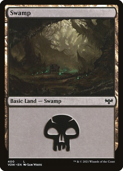 MTG Swamp VOW 400 Bundle Land Foil front