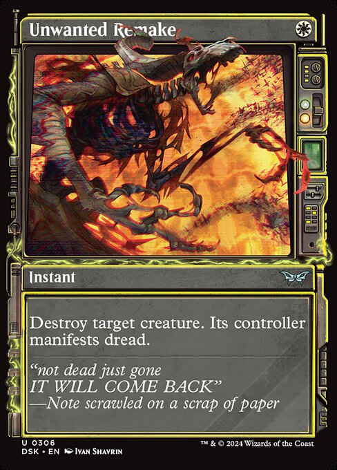 MTG Unwanted Remake DSK 306 Paranormal Frame Nonfoil