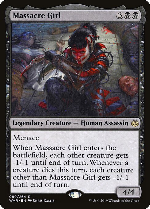 MTG Massacre Girl WAR 099 Standard Foil front