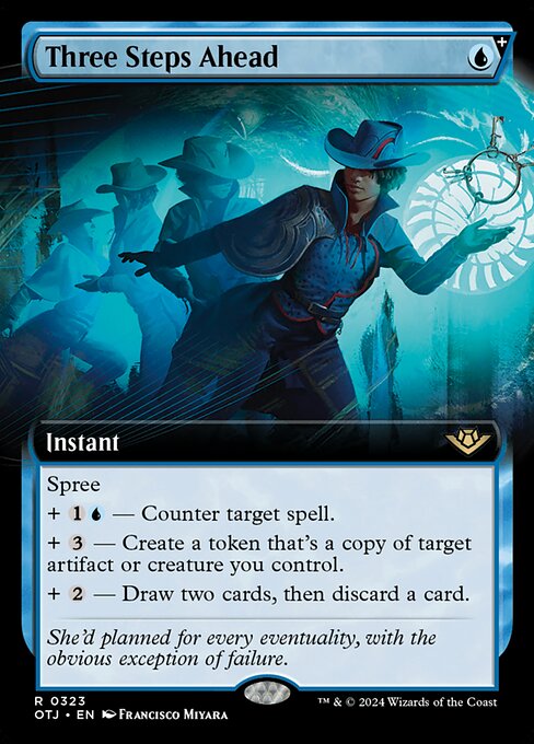 MTG Three Steps Ahead OTJ 323 Extended Art Nonfoil