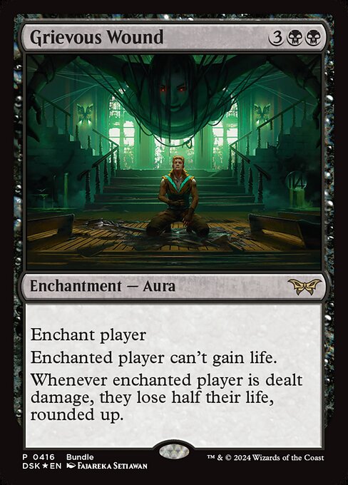 MTG Grievous Wound DSK 416 Bundle Promo Foil