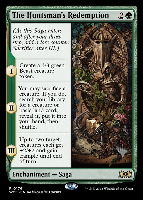 MTG The Huntsman's Redemption PWOE 176p Promo Pack Nonfoil