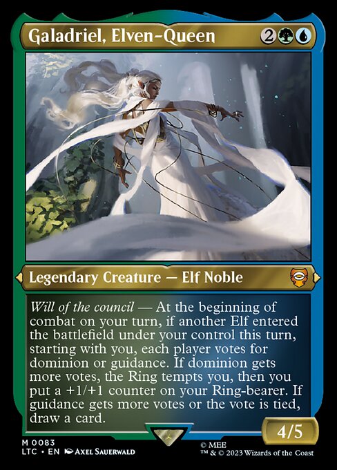 MTG Galadriel, Elven-Queen LTC 083 Regular Etched
