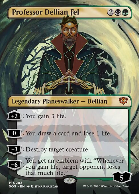 MTG Professor Dellian Fel SOS 283 Showcase Ring Nonfoil