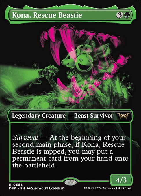 MTG Kona, Rescue Beastie DSK 358 Double Exposure Nonfoil