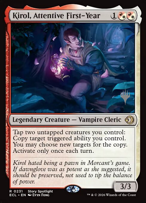 MTG Kirol, Attentive First-Year PECL 231p Promo Pack Nonfoil