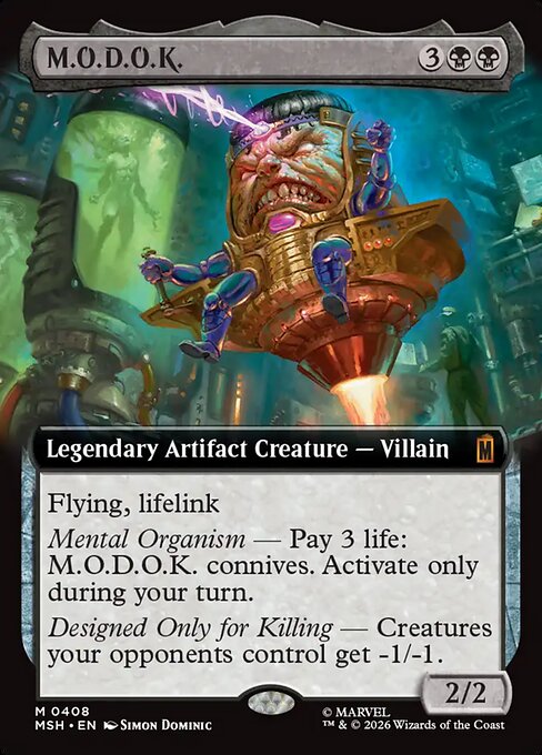 MTG M.O.D.O.K. MSH 408 Extended Art Nonfoil