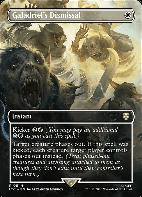 MTG Galadriel's Dismissal LTC 544 Showcase Ring Surge Foil