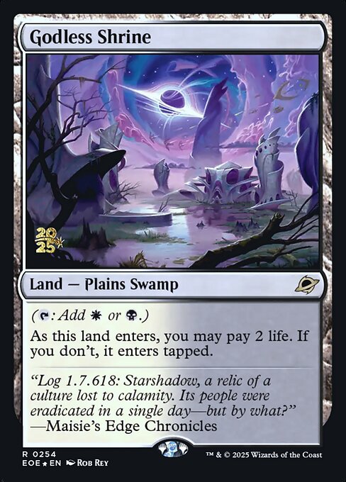 MTG Godless Shrine PEOE 254s Prerelease Foil