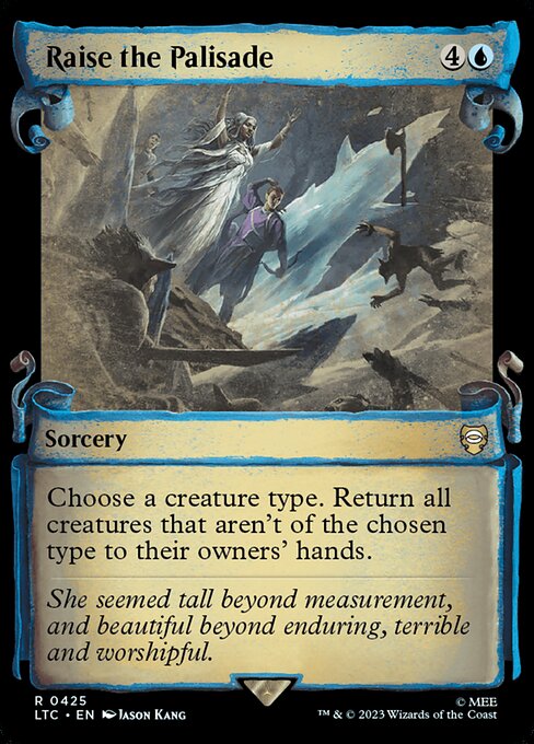 MTG Raise the Palisade LTC 425 Alternate Art Foil